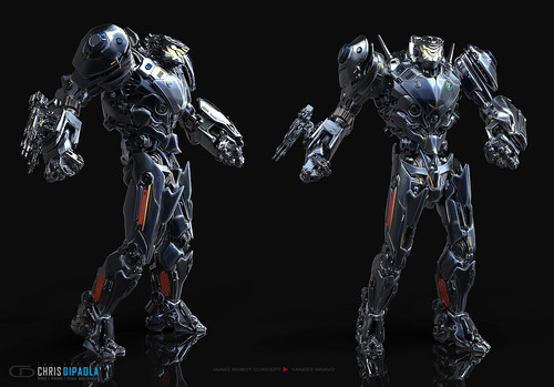 Display jumbo chris dipaola jaeger vfx mech concept 3d zbrush pacificrim robot