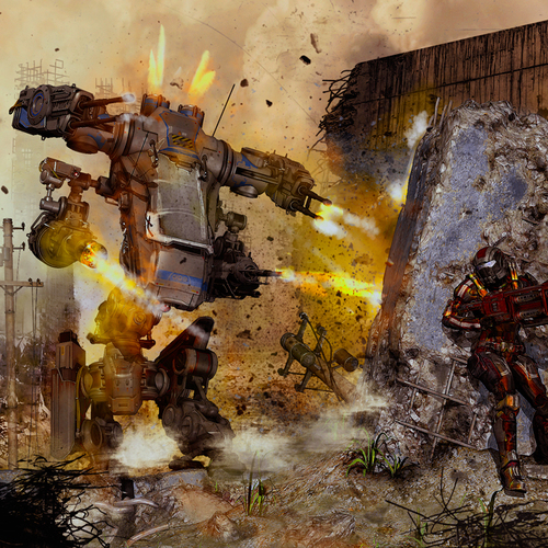 Mech Fight by goor
