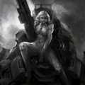 mech chick by afigini
