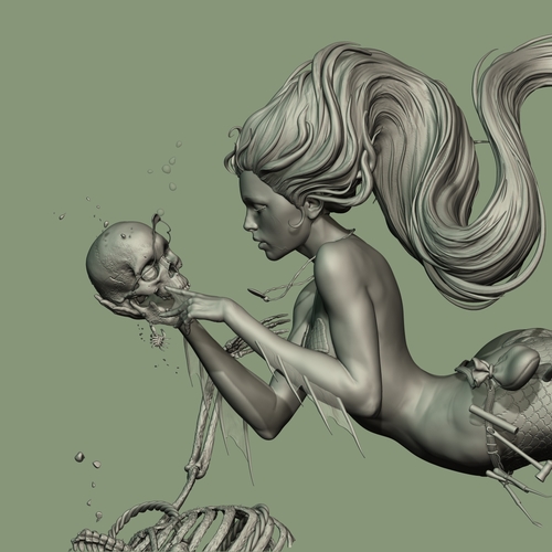 Mermaid Close Up by acornboy