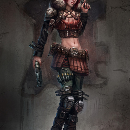 Female Gang Member by timkong