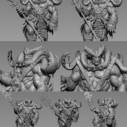 Crab Lord Sculpt Shots by farhadnojumi