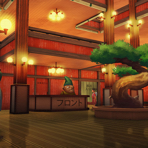 Spirited Away Redesign   Lobby by natpen