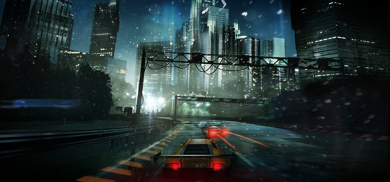 cityatnight by dmitryvishnevsky