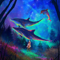 ghost dolphins by afanur