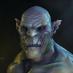 azog fanart by ricaldeart