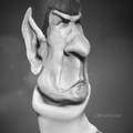 spock bw by ricaldeart