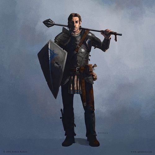 Display jumbo halfelf paladin by rgramos