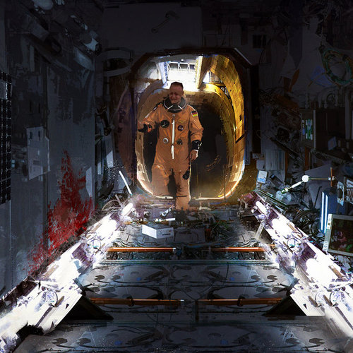 Sci Fi Corridor by davidtilton