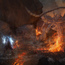 wizard against rock fire demon by fedeginabreda