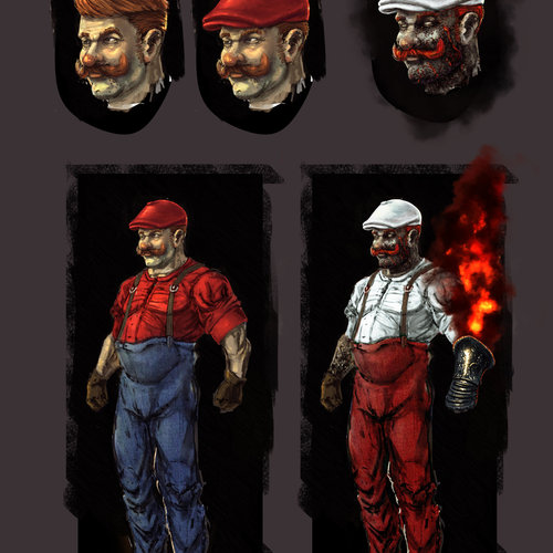 Super Mario by konnee