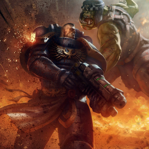 Ork Vs Ultramarine by pierreloyvet