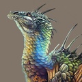 dragon portrait by kaseykmay