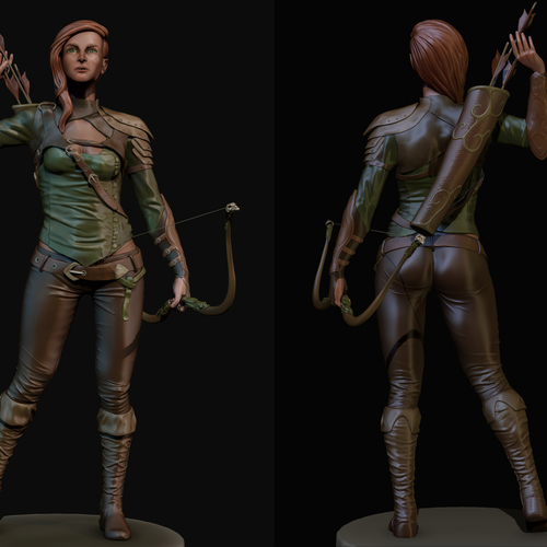 Wood Elf Archer by onurbakar