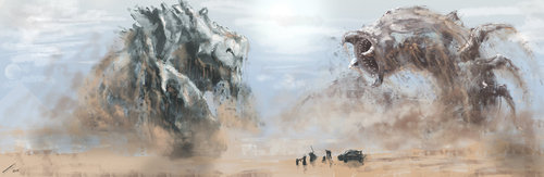 Display jumbo golam vs sandworm by tiagosilverio d784lrl